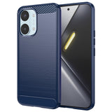 Husa pentru Xiaomi POCO X8 Pro Max, Techsuit Carbon Silicone, albastru