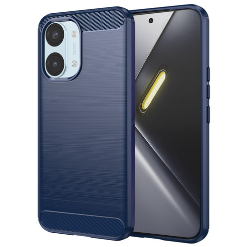 Husa pentru Xiaomi POCO X8 Pro Max, Techsuit Carbon Silicone, albastru