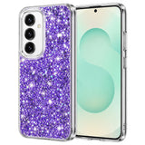 Husa pentru Samsung Galaxy S25 Plus, Techsuit Sparkly Glitter, alb