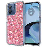 Husa pentru Motorola Moto G14, Techsuit Sparkly Glitter, alb