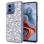 Husa pentru Motorola Moto G34, Techsuit Sparkly Glitter, alb
