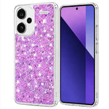 Husa pentru Xiaomi Redmi Note 13 Pro+ 5G, Techsuit Sparkly Glitter, alb