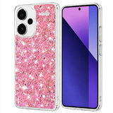 Husa pentru Xiaomi Redmi Note 13 Pro+ 5G, Techsuit Sparkly Glitter, alb