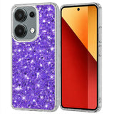 Husa pentru Xiaomi Redmi Note 13 Pro 4G, Techsuit Sparkly Glitter, alb