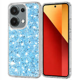 Husa pentru Xiaomi Redmi Note 13 Pro 4G, Techsuit Sparkly Glitter, alb