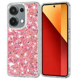 Husa pentru Xiaomi Redmi Note 13 Pro 4G, Techsuit Sparkly Glitter, alb