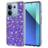 Husa pentru Xiaomi Redmi Note 13 4G, Techsuit Sparkly Glitter, alb