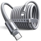 Cablu Lisen de date L115 (YL0126010031), Type-C to Type-C, Incarcare rapida, 100W, 480Mbps, Aliaj aluminiu, Silicon, 3m, gri