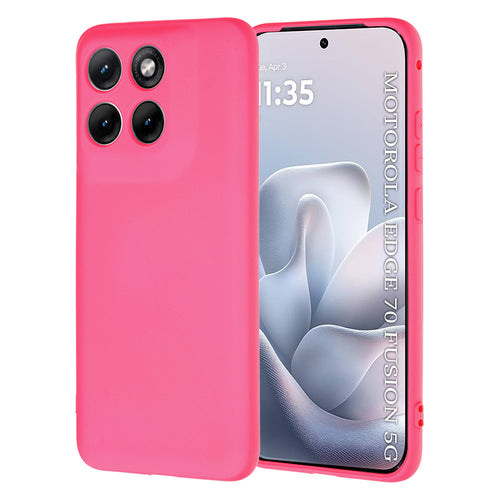 Husa pentru Motorola Edge 70 Fusion, Techsuit SoftFlex, fucsia