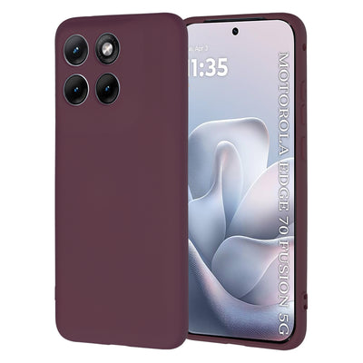 Husa pentru Motorola Edge 70 Fusion, Techsuit SoftFlex, bordo
