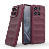 Husa pentru Motorola Edge 70 Fusion, Techsuit Magic Shield, bordo