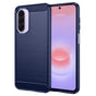 Husa pentru Samsung Galaxy A27 5G, Techsuit Carbon Silicone, albastru