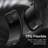 Husa pentru OnePlus Nord 6, Techsuit Carbon Silicone, negru