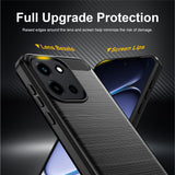 Husa pentru OnePlus Nord 6, Techsuit Carbon Silicone, negru