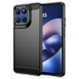 Husa pentru Motorola Moto G57 Power, Techsuit Carbon Silicone, negru