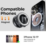 Suport auto Lisen (A608), Prindere magnetica, pentru Bord, Pliabil, 360° Reglabil, cu Larger Bottom Suction Cup, negru