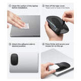 Spigen Mouse Sleeve Black LD220 (APP11227), Adhesive Storage, Compact, Pouch Compatible cu Logitech Anywhere, Negru
