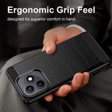 Husa pentru Honor X8d, Techsuit Carbon Silicone, negru