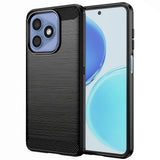 Husa pentru Honor X8d, Techsuit Carbon Silicone, negru
