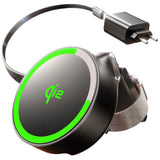 Incarcator wireless Lisen W602 (YL0324090008), Qi2 Incarcare rapida, 2in1, cu Type-C Cable, Incarcator retea, negru