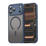 Husa pentru iPhone 17 Pro Max, Techsuit HaloFrost II MagSafe, bleumarin