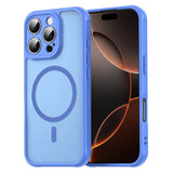 Husa pentru iPhone 16 Pro, Techsuit HaloFrost II MagSafe, albastru
