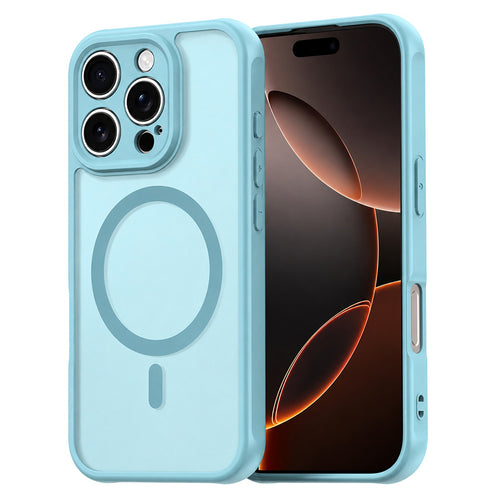 Husa pentru iPhone 16 Pro, Techsuit HaloFrost II MagSafe, verde menta