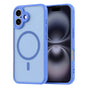 Husa pentru iPhone 16, Techsuit HaloFrost II MagSafe, albastru