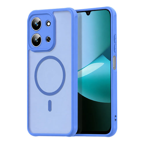Husa pentru Xiaomi Redmi 15C 4G, Techsuit HaloFrost II MagSafe, albastru