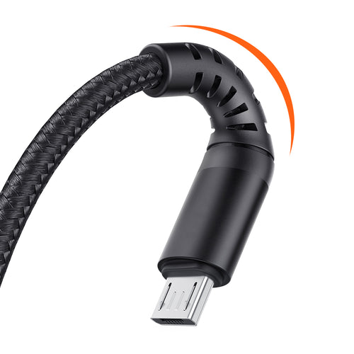 Cablu Mcdodo de date (CA-2281), USB to Micro-USB, Nylon Braided, Aliaj aluminiu, QC4.0/3.0, 1m, negru