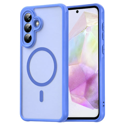 Husa pentru Samsung Galaxy A56 5G, Techsuit HaloFrost II MagSafe, albastru