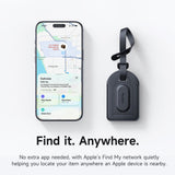 Dispozitiv anti-pierdere Mcdodo Smart Tracker Napa Pro (AT-3790), Luggage Tag, Find My, PU, 80-90dB, 220mAh, negru