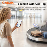 Dispozitiv anti-pierdere Mcdodo Smart Tracker Napa Pro (AT-3790), Luggage Tag, Find My, PU, 80-90dB, 220mAh, negru