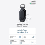 Dispozitiv anti-pierdere Mcdodo Smart Tracker Napa Pro (AT-3830), Keys Tag, Find My, PU, 80-90dB, Up to 4 Keys, 220mAh, negru
