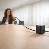 Incarcator retea Mcdodo Charger FreeGo Series (CH-1391), cu Retractabil USB-C Cable, 2x USB-C + 1x USB-A, 100W, GaN, Afisaj digital, negru