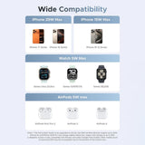 Incarcator wireless UGREEN W757 (65901), MagSafe, Incarcare rapida, Qi2, pentru iPhone, AirPods, Apple Watch, 25W, bleu