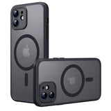 Husa pentru iPhone 11, Techsuit PureFrost MagSafe, negru frost