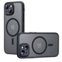 Husa pentru iPhone 15, Techsuit PureFrost MagSafe, negru frost
