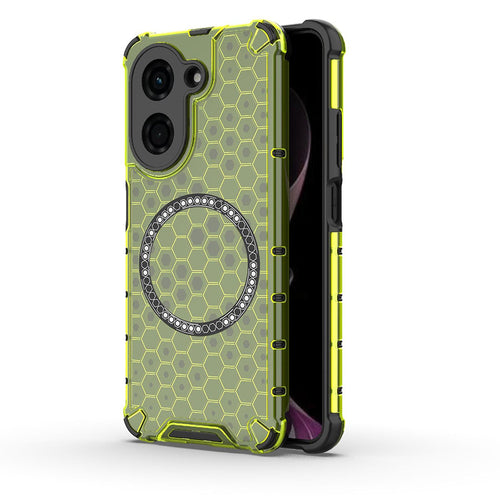 Husa pentru Xiaomi Redmi A5 4G (Regional), Techsuit HoneyComb Shield MagSafe, verde