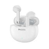 Casti wireless Yesido (TWS21), cu Bluetooth V5.3, Semi-Design in-ear, Control tactil, ANC, 320mAh, alb