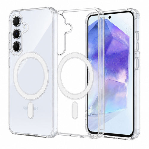 Husa pentru Samsung Galaxy A55 5G, Techsuit MagSafe Pro, transparenta