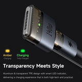 Cablu Mcdodo 2in1 Cablu de date (CA-8860), Type-C to USB-C + MagSafe 3, 240W, Indicator LED, 2m, negru
