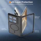 Husa pentru Motorola Razr Fold, Techsuit PureFrost MagSafe, negru frost