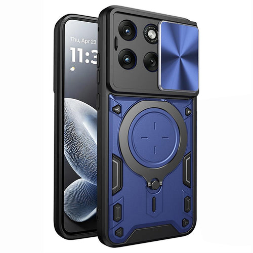 Husa pentru Motorola Edge 70 Fusion, Techsuit CamGuard Pro, albastru