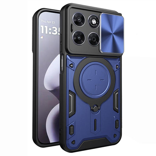Husa pentru Motorola Moto G77, Techsuit CamGuard Pro, albastru