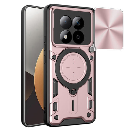 Husa pentru Xiaomi Redmi Note 15 Pro 5G, Techsuit CamGuard Pro, roz auriu