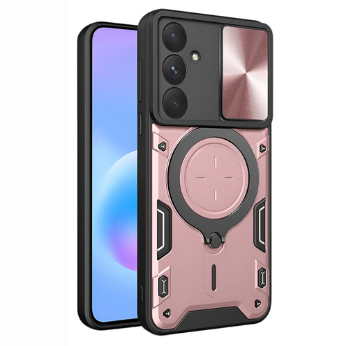 Husa pentru Samsung Galaxy A57 5G, Techsuit CamGuard Pro, roz auriu