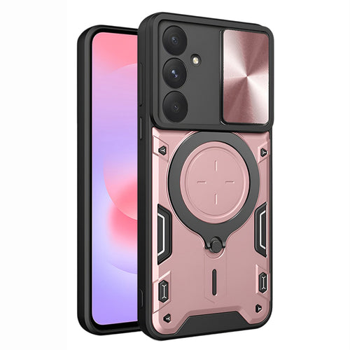 Husa pentru Samsung Galaxy A37 5G, Techsuit CamGuard Pro, roz auriu