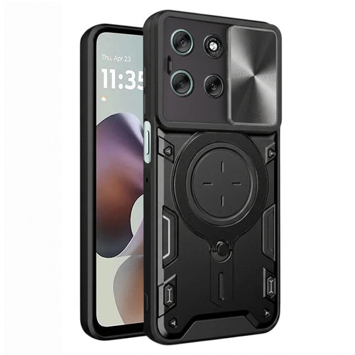 Husa pentru Motorola Moto G56, Techsuit CamGuard Pro, negru