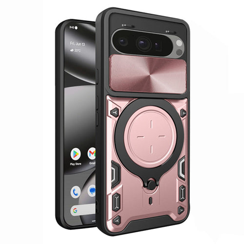 Husa pentru Google Pixel 10 Pro XL, Techsuit CamGuard Pro, roz auriu